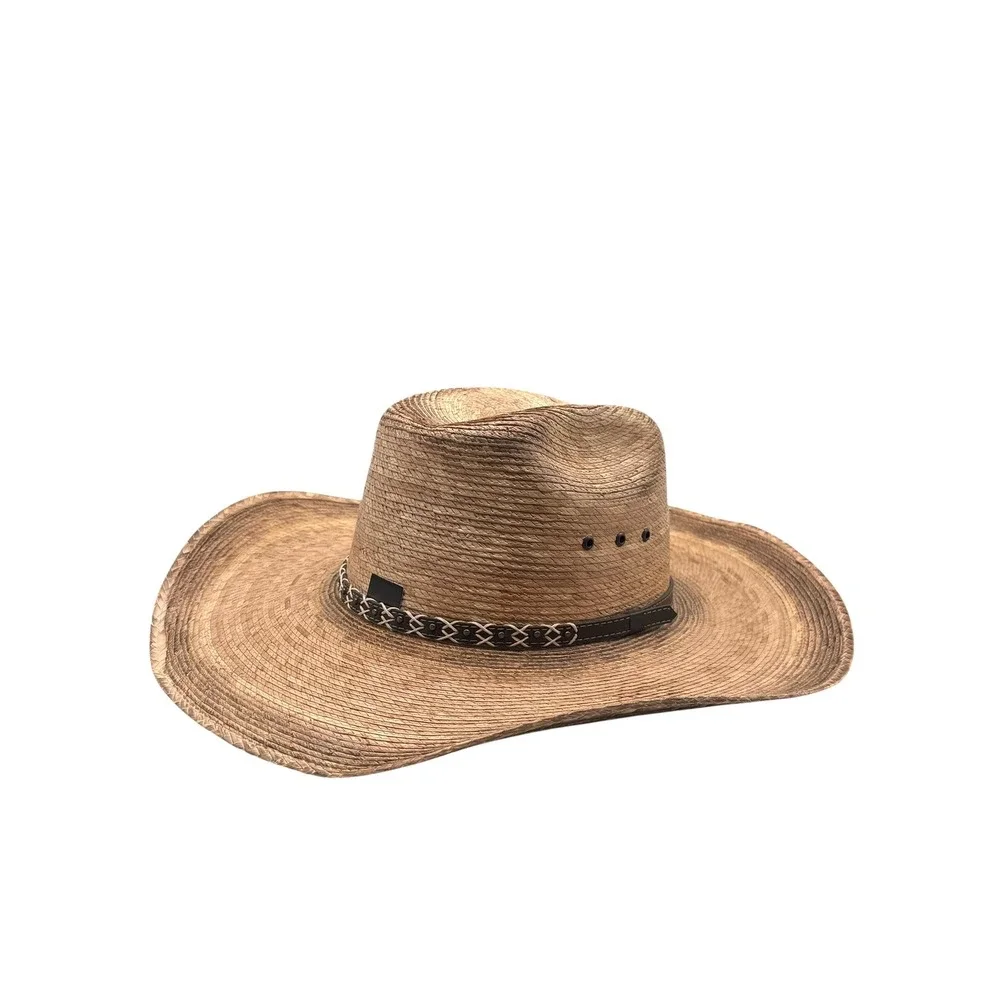Cody James 20X Straw Cowboy Hat Brown Distressed Western Cattleman Size 7 5/8